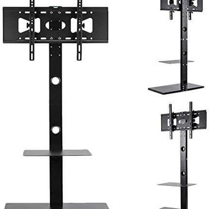 Universal Floor TV Stand Mount with Shelves for 32-65 Inch TVs (U-600A-XK)