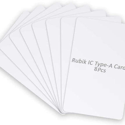 Rubik 8pcs IC Type-A RFID Key Cards for RFID Reader/Writer (IC Type-A 8Cards)