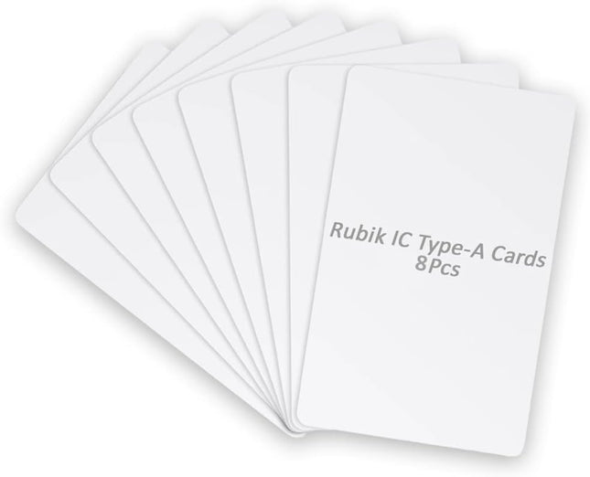 Rubik 8pcs IC Type-A RFID Key Cards for RFID Reader/Writer (IC Type-A 8Cards)
