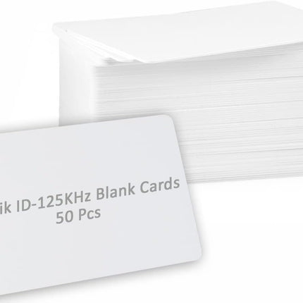Rubik 50pcs Blank ID-125Khz RFID Key Cards for RFID Copier/Reader/Writer/Duplicator (ID-125KHz 50 Cards)
