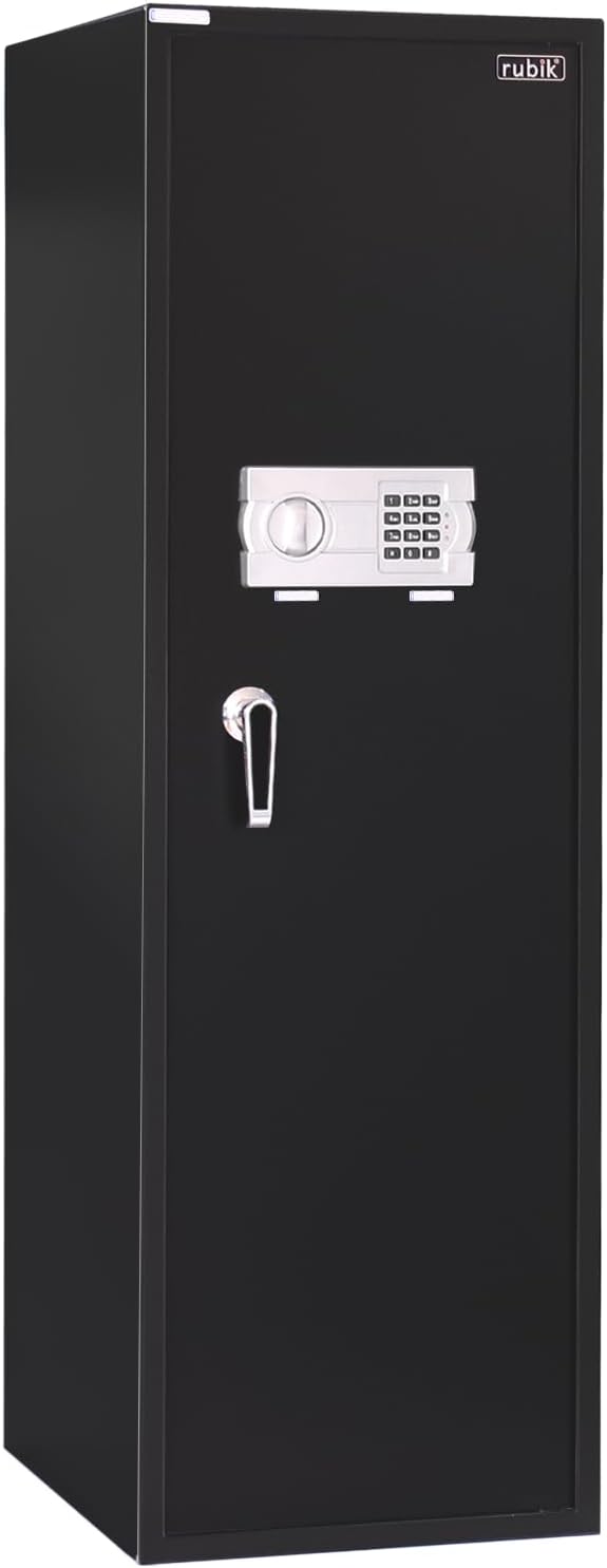 Rubik 1.3meter Large Digital Safe Box with Pin Code and Keys, RB130EG (130x40x50cm) Black