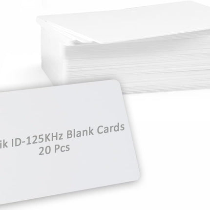 Rubik 20pcs Blank ID-125Khz RFID Key Cards for RFID Copier/Reader/Writer/Duplicator (ID-125KHz 20 Cards)