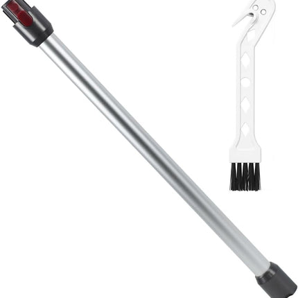 Replacement Extension Wand for Dyson V7, V8, V10, V11, V15 Cordless Vacuum Cleaner with Cleaning Brush (Silver)