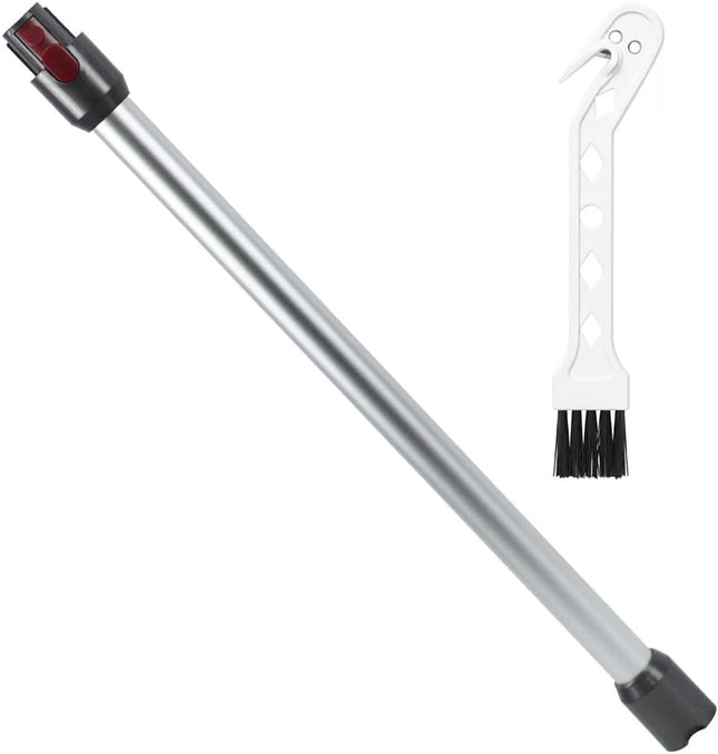 Replacement Extension Wand for Dyson V7, V8, V10, V11, V15 Cordless Vacuum Cleaner with Cleaning Brush (Silver)