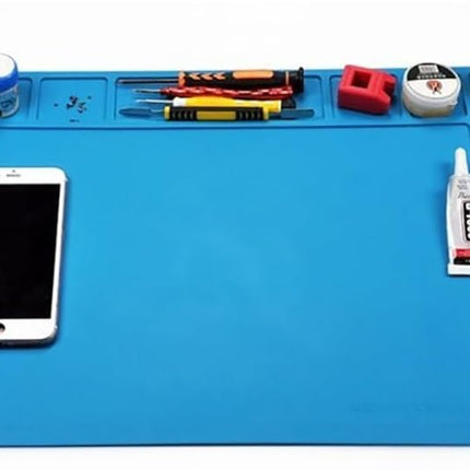 TE-508 Soldering Repair Mat 48x34cm - Silicone Heat Resistant Work Station Desk Pad