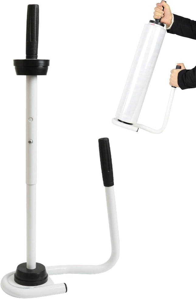 Rubik Stretch Film Roll Dispenser 40-46cm Adjustable Height Heavy-Duty Hand Stretch Wrap Holder