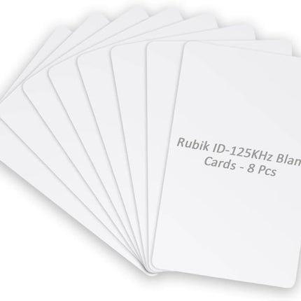 Rubik 8pcs Blank ID-125Khz RFID Key Cards for RFID Copier/Reader/Writer/Duplicator (ID-125KHz 8Cards)