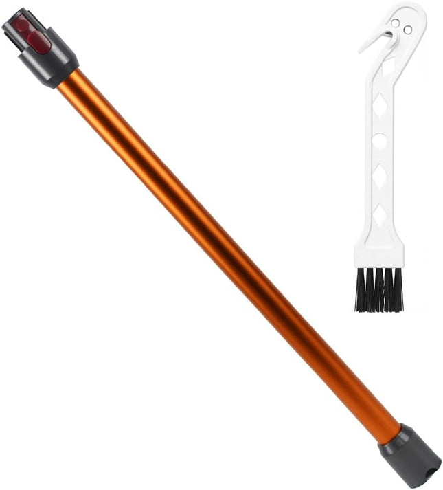 Replacement Extension Wand for Dyson V7, V8, V10, V11, V15 Cordless Vacuum Cleaner with Cleaning Brush (Orange)
