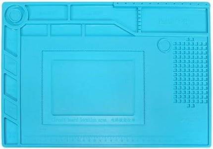 S-150 Magnetic Silicone Desk Mat – Heat Resistant Soldering & Electronics Repair Work Pad