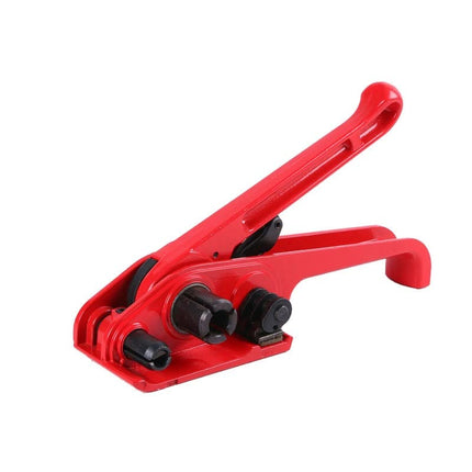 PET Strapping Tensioner Tool 13-19mm, Heavy Duty Manual Strap Banding Tightener for Packaging (Red)