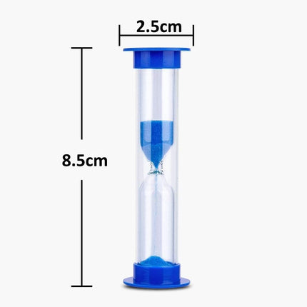 Sand Timers 6-Pack Colorful Hourglass Timers (30 Seconds, 1, 2, 3, 5 & 10 Minutes)