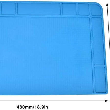 TE-508 Soldering Repair Mat 48x34cm - Silicone Heat Resistant Work Station Desk Pad