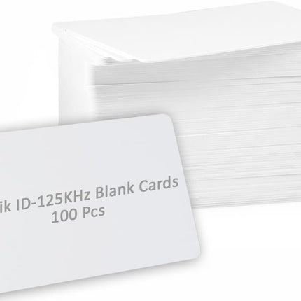 Rubik 100pcs Blank ID-125Khz RFID Key Cards for RFID Copier/Reader/Writer/Duplicator (ID-125KHz 100 Cards)