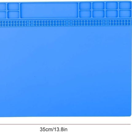 TE-613B Soldering Repair Mat 35x25cm - Silicone Heat Resistant Work Station Desk Pad