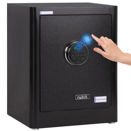 Rubik Biometric Fingerprint Safe Box RB45AG (45x35x30cm) Black