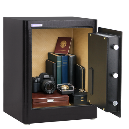 Rubik Biometric Fingerprint Safe Box RB45AG (45x35x30cm) Black