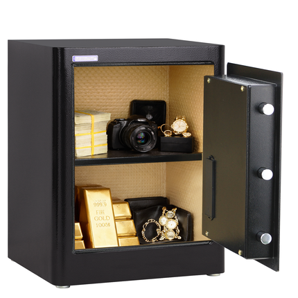 Rubik Biometric Fingerprint Safe Box RB45AG (45x35x30cm) Black