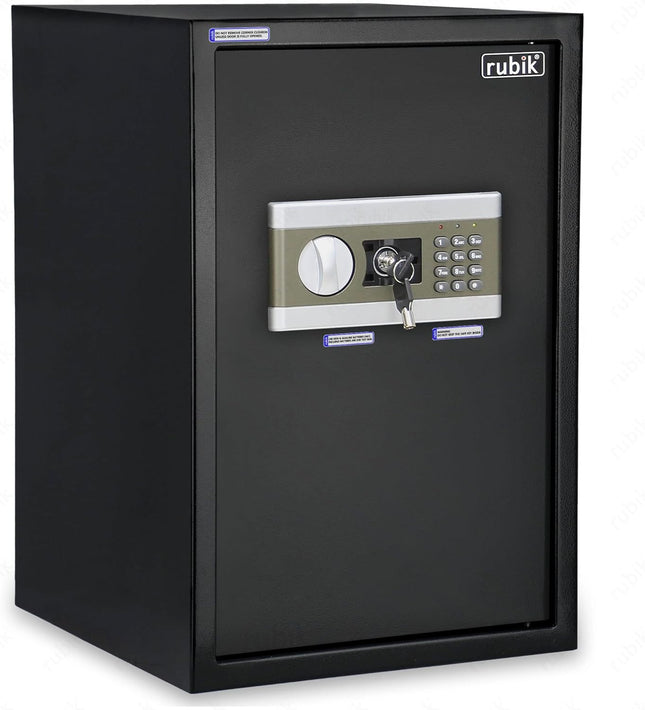 Rubik Large Digital Safe Box with Keys, RB50EP (50x35x30cm)