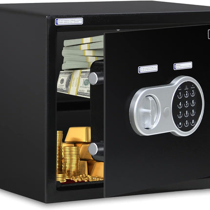 Rubik Large Digital Safe Box with Keys, RB30EV (30x38x30cm)