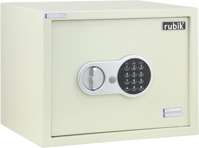 Rubik Large Digital Safe Box with Keys, RB30EV (30x38x30cm)