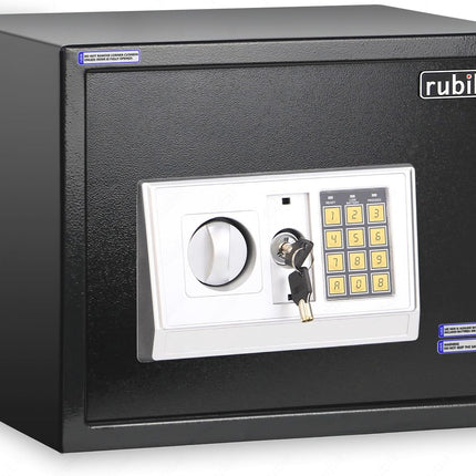Rubik Large Digital Safe Box with Keys, RB30EDA (30x38x30cm)