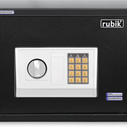 Rubik Large Digital Safe Box with Keys, RB30EDA (30x38x30cm)