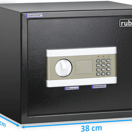 Rubik Large Digital Safe Box with Keys, RB30EP (30x38x30cm)