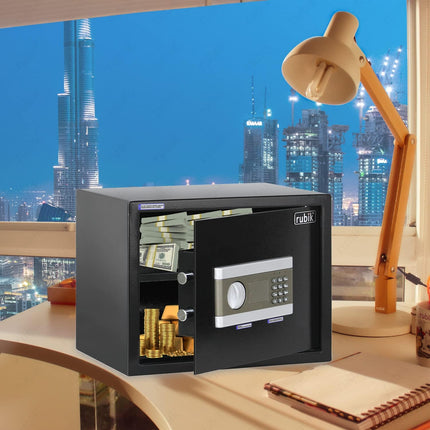 Rubik Large Digital Safe Box with Keys, RB30EP (30x38x30cm)