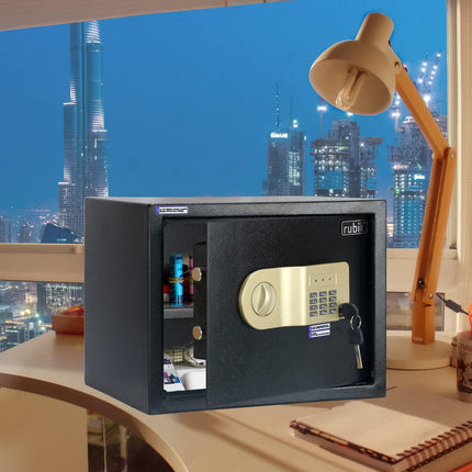 Rubik Large Digital Safe Box with Keys, RB-30AJ (30x38x30cm)