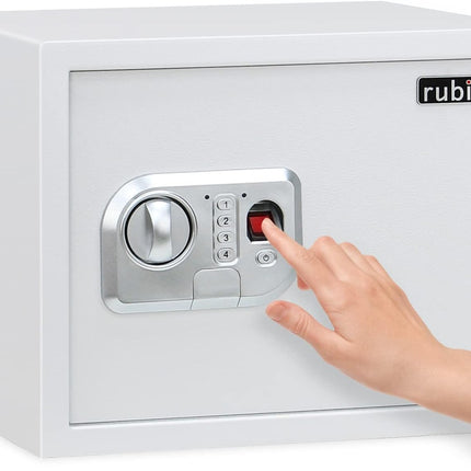 Rubik Large Fingerprint Safe Box with Digital & Key Lock, RBFPN30 (30x38x30cm)
