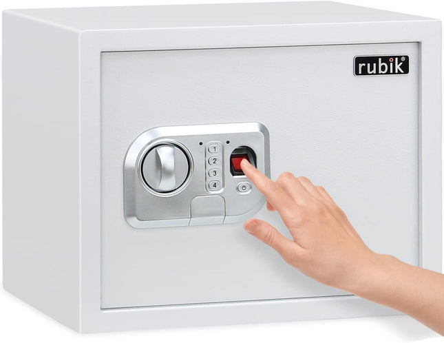 Rubik Large Fingerprint Safe Box with Digital & Key Lock, RBFPN30 (30x38x30cm)