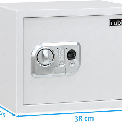 Rubik Large Fingerprint Safe Box with Digital & Key Lock, RBFPN30 (30x38x30cm)