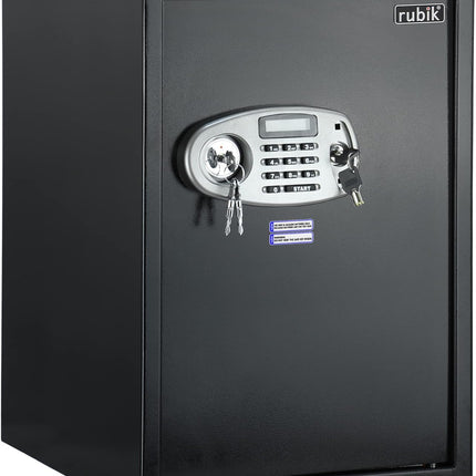 Rubik Large Digital Safe Box with Dual Key Lock, RB50ED (50x35x30cm)