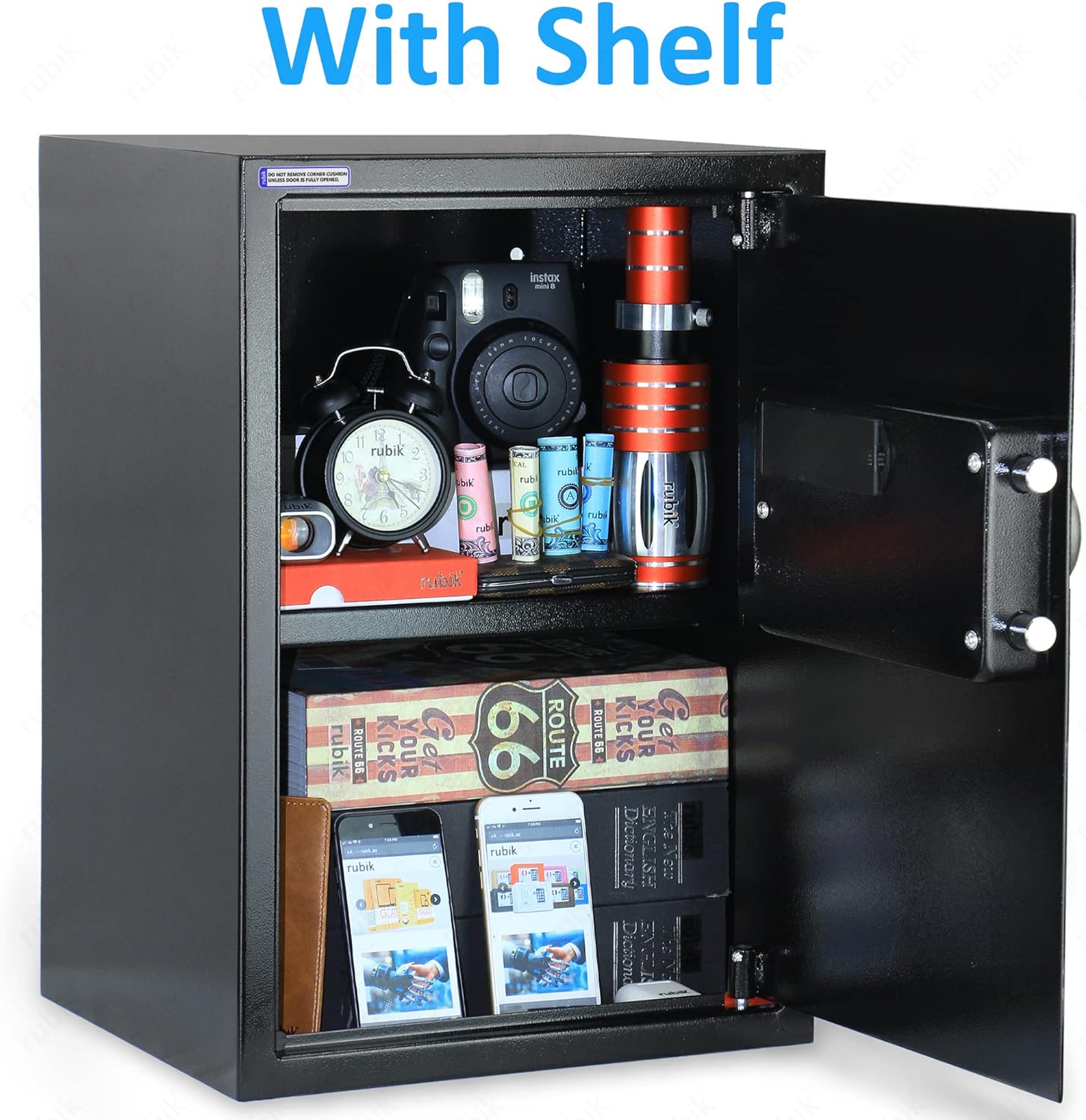 Dual Key Control Safe Rubik Large Digital Safe Box with Dual Key Lock (50x35x30cm) – HKGT UAE ...