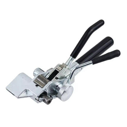 Stainless Steel Banding Metal Strapping Tool, Heavy Duty Strapping Tensioner & Cutter for 8-25mm Steel Straps (Black/Silver)