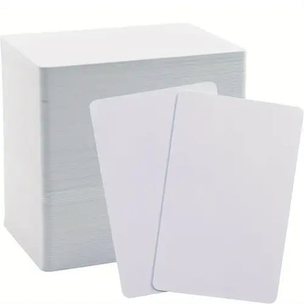 CR80 White PVC Blank Cards for Thermal Transfer Printing 0.76mm (100pcs)