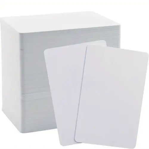 CR80 Inkjet Printable White PVC Cards, Dye Sublimation Coated 0.76mm PVC Blank Cards (100pcs)