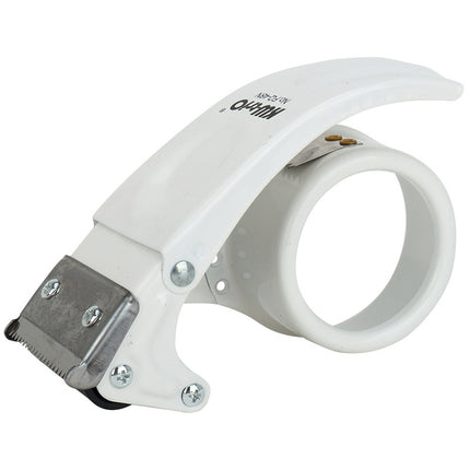 48mm Handheld Heavy-Duty Packing Tape Dispenser FQ-48N, Metal Body Compatible with 3.5-4.8cm Tape Wide Tapes White