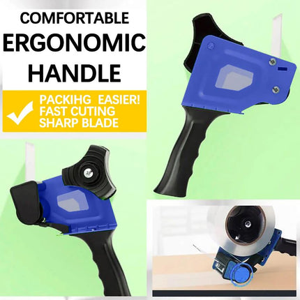 50mm Professional Handheld Packing Tape Dispenser for Packing Tapes, Sealing Cartons
