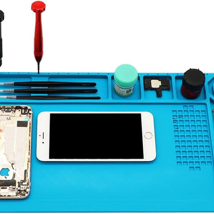 TE-503 Soldering Mat 38x21cm - Silicone Heat Resistant Work Station Desk Pad
