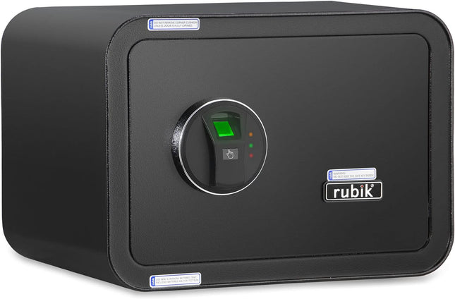 Rubik Medium Fingerprint Safe Box with Keys, RB25QC (25x35x28cm)