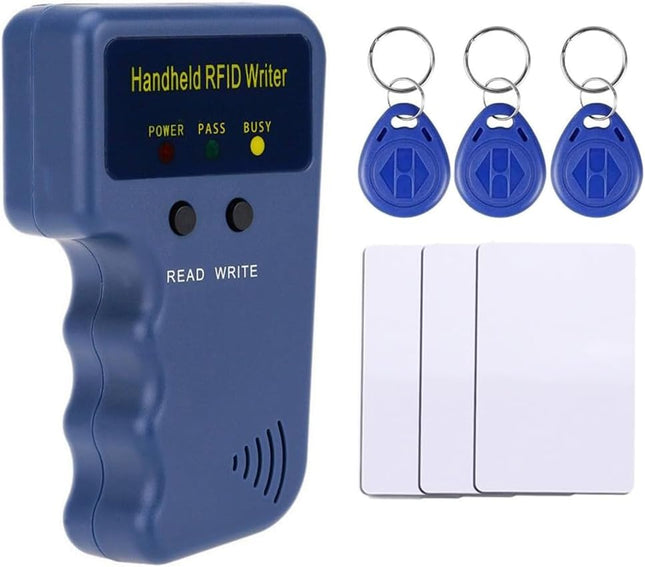 Rubik RFID 125KHz ID Card Copier Reader Writer with 3 Writable Tags & 3 Writable Cards, Professional Handheld Portable Durable Duplicator