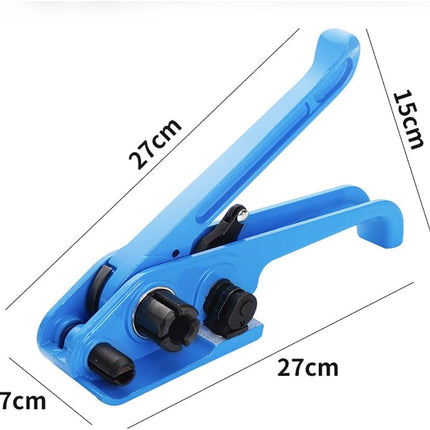 Heavy-Duty PET Strapping Tensioner &  Sealer Plier Tool Kit 13-19mm (Black/Blue)