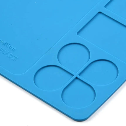 TE-609 Soldering Repair Mat 33x21cm - Silicone Heat Resistant Work Station Desk Pad