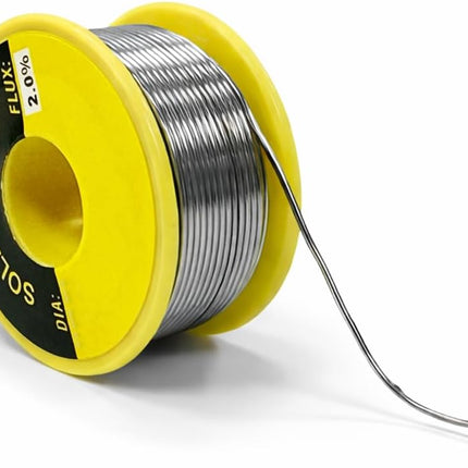 1.8mm Soldering Wire 100g, Tin 60% Lead 40%, 2.0% Flux Core, Melting Point 183°C-190°C, High Mobility Electrolytic Solder Wire