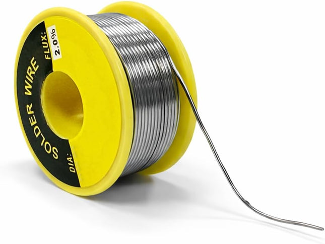 1.2mm Soldering Wire 100g, Tin 60% Lead 40%, 2.0% Flux Core, Melting Point 183°C-190°C, High Mobility Electrolytic Solder Wire
