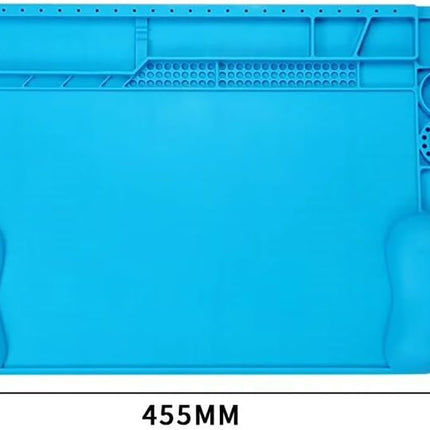 TE-604 Soldering Repair Mat 45x30cm - Silicone Heat Resistant Work Station Desk Pad