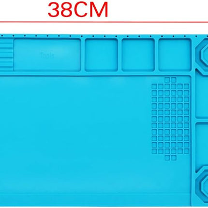 TE-503 Soldering Mat 38x21cm - Silicone Heat Resistant Work Station Desk Pad