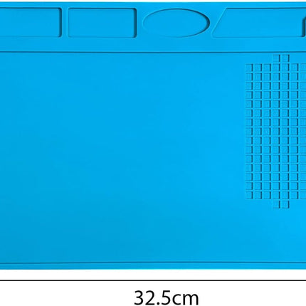TE-502 Soldering Repair Mat 32.5x23cm - Silicone Heat Resistant Work Station Desk Pad