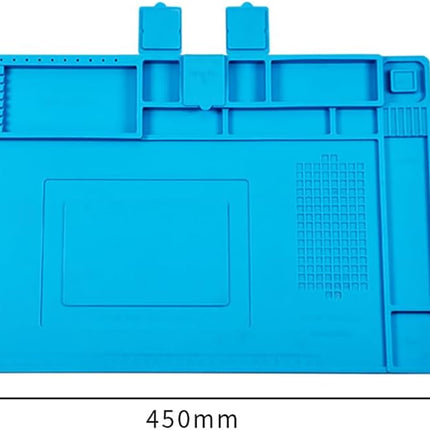 TE-603 Soldering Repair Mat 45x30cm - Silicone Heat Resistant BGA Workbench Desk Pad